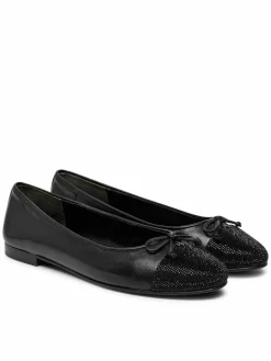 Ballerine Cap-Toe Pave Ballet 166214 Nero