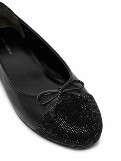 Ballerine Cap-Toe Pave Ballet 166214 Nero