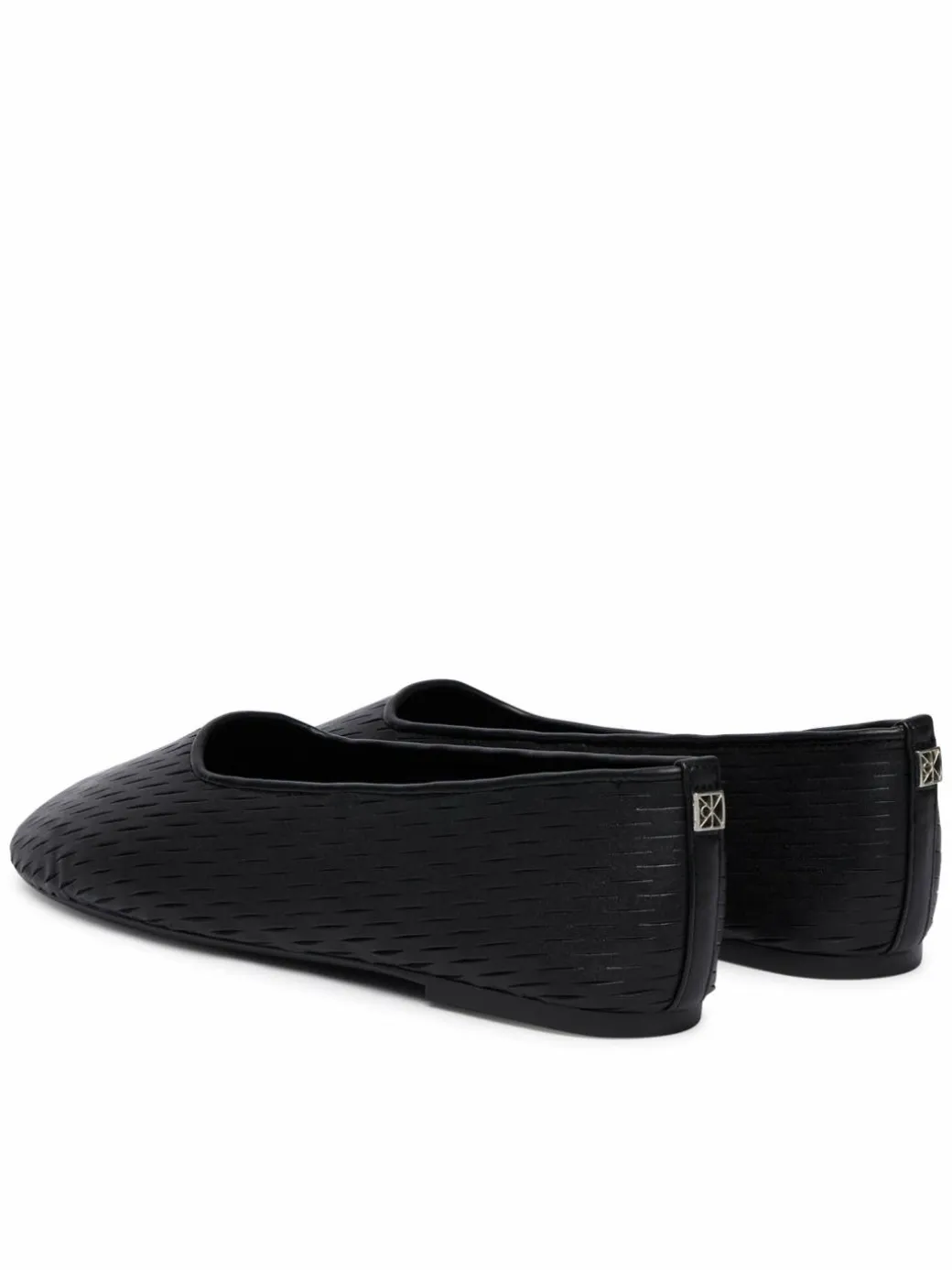 Ballerine Oblique Ballerina Cut Lth HW0HW03033 Nero