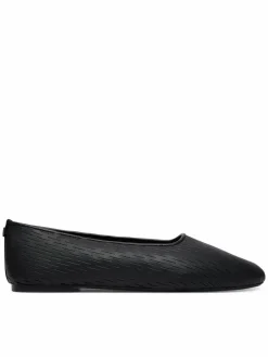 Ballerine Oblique Ballerina Cut Lth HW0HW03033 Nero