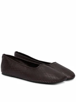 Ballerine Oblique Ballerina Cut Lth HW0HW03033 Bordeaux