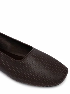 Ballerine Oblique Ballerina Cut Lth HW0HW03033 Bordeaux
