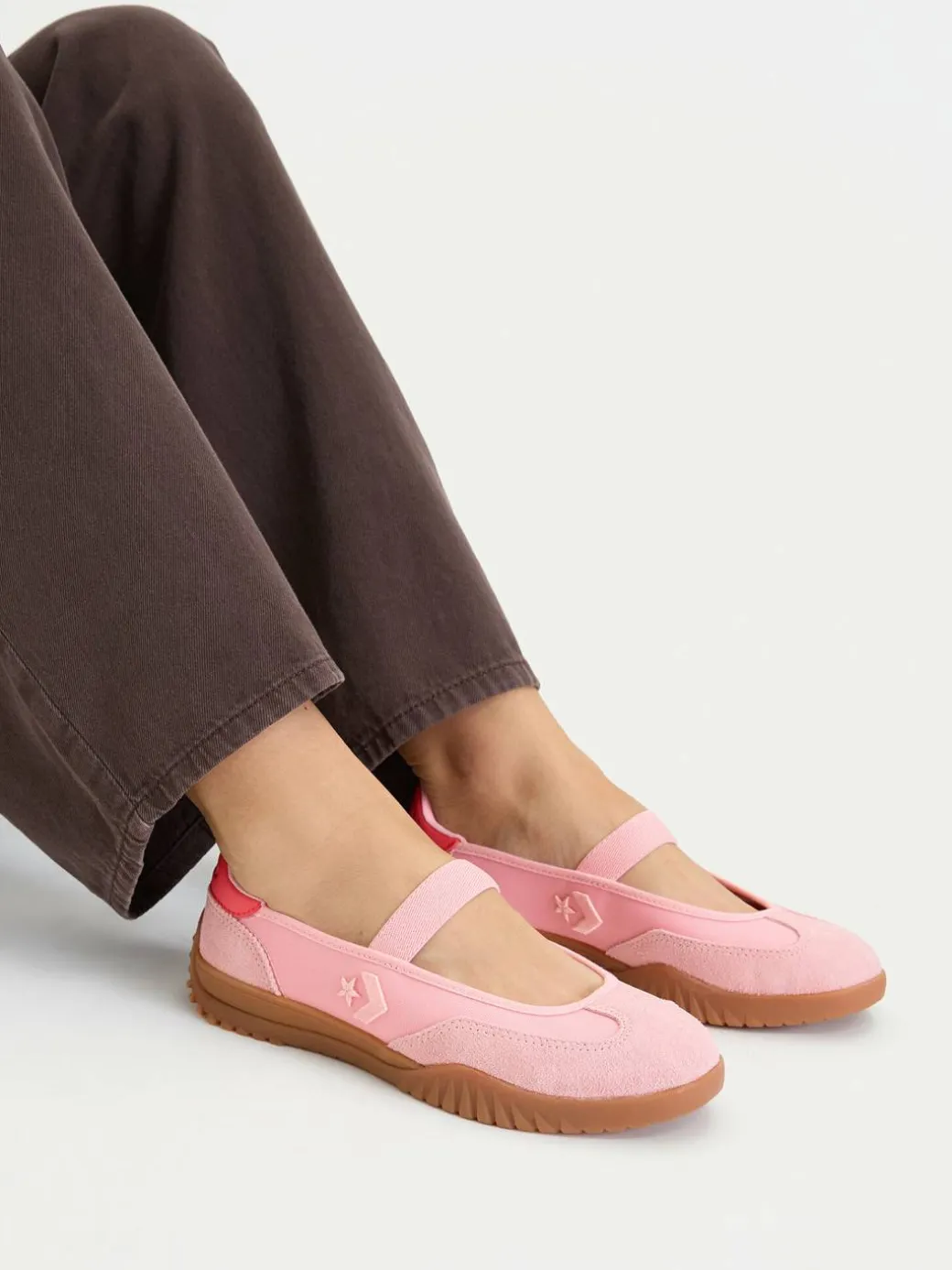 Ballerine Run Star Trainer Ballet Flat A17031C Rosa