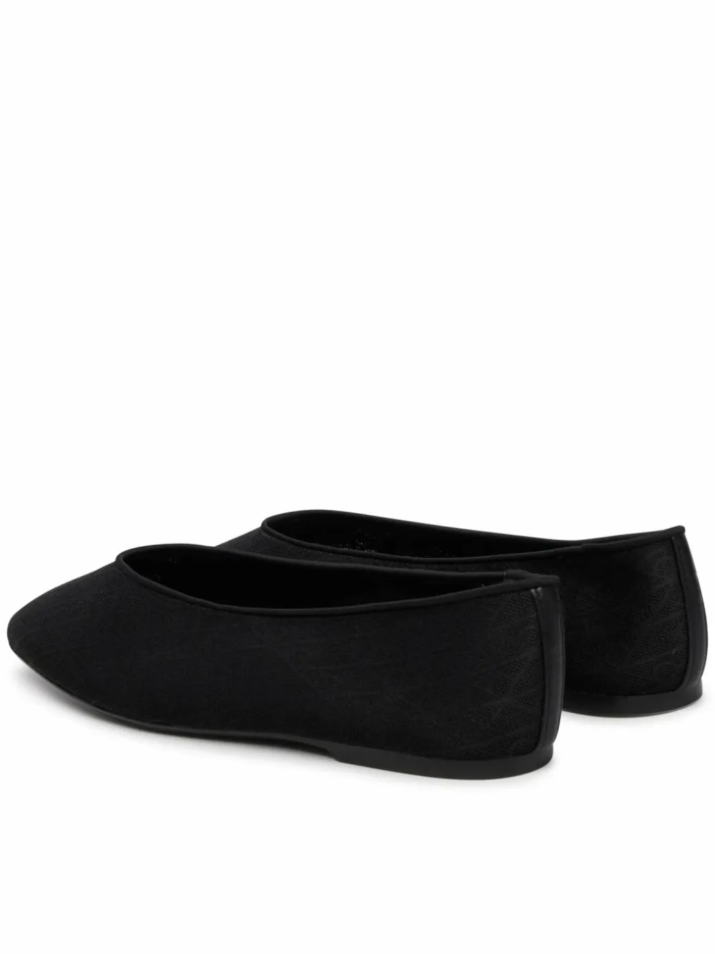 Ballerine Square Ballerina Aop Mesh HW0HW02937 Nero
