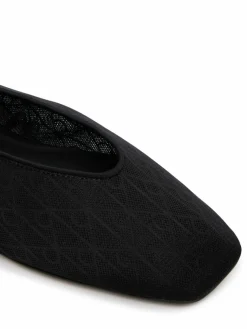 Ballerine Square Ballerina Aop Mesh HW0HW02937 Nero