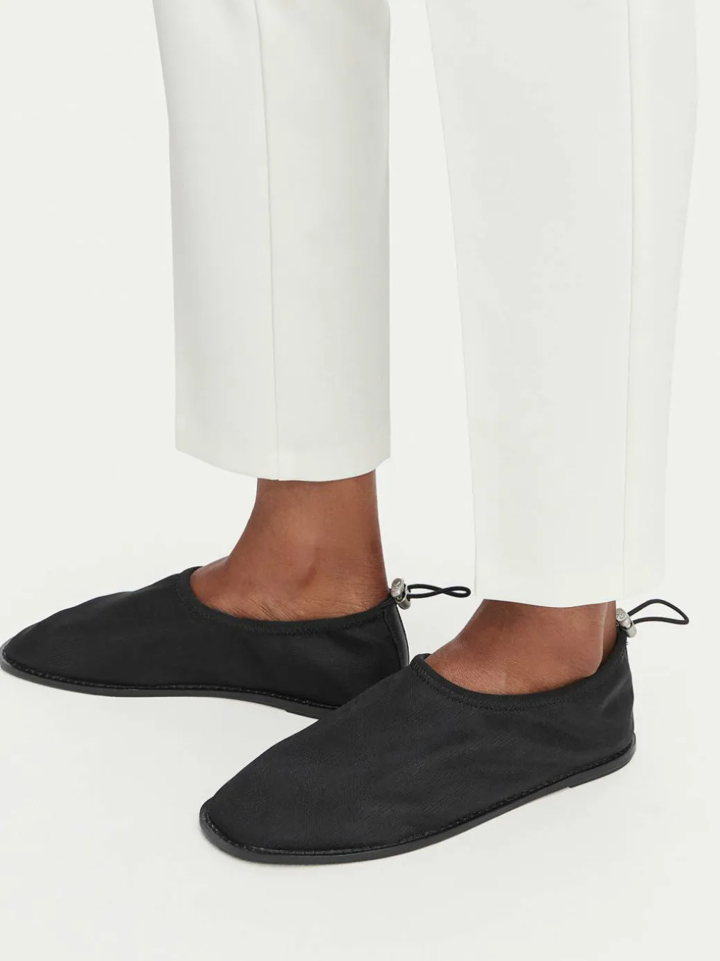 Ballerine Stretch Ballerina Shoe Spac Mesh HW0HW03041 Nero