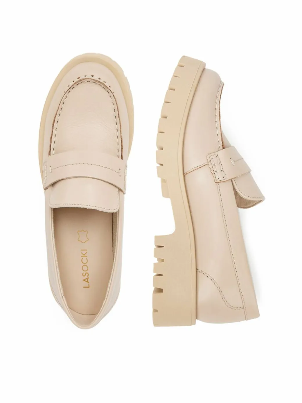 Chunky loafers ARC-BEA-02 Beige