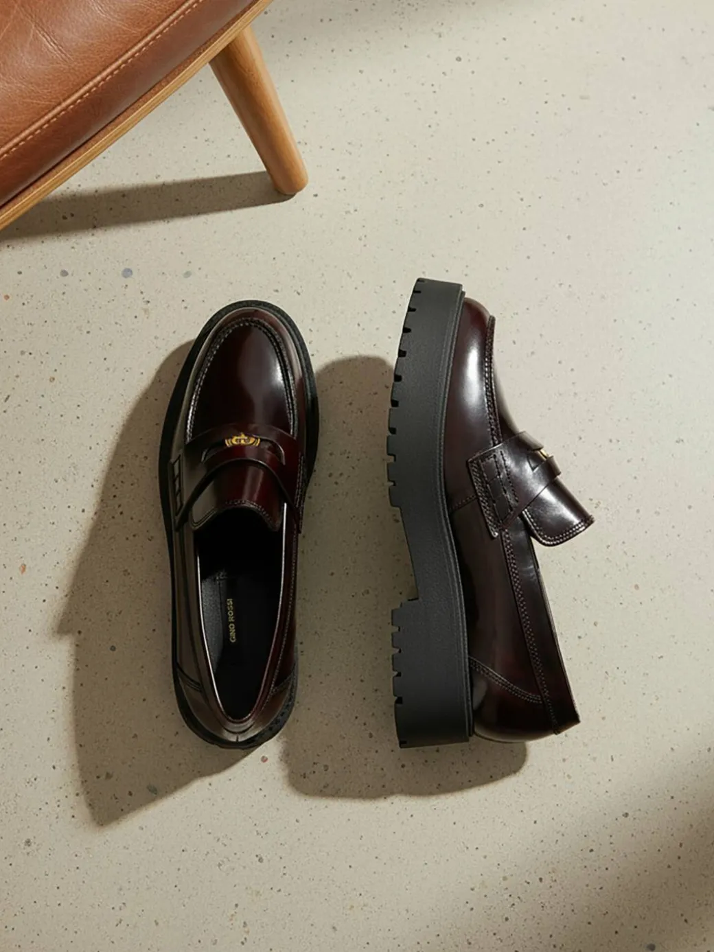 Chunky loafers C-CARRIE1 Bordeaux