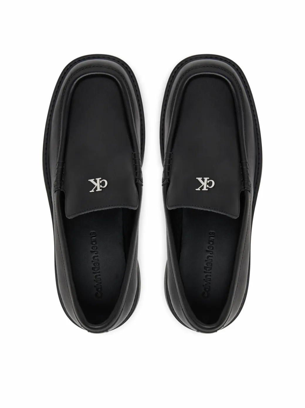 Chunky loafers Chunky Cupsole Ru Patch Lth YW0YW01862 Nero