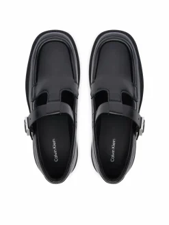 Chunky loafers Chunky Loafer Tbar Pol Lth HW0HW03046 Nero