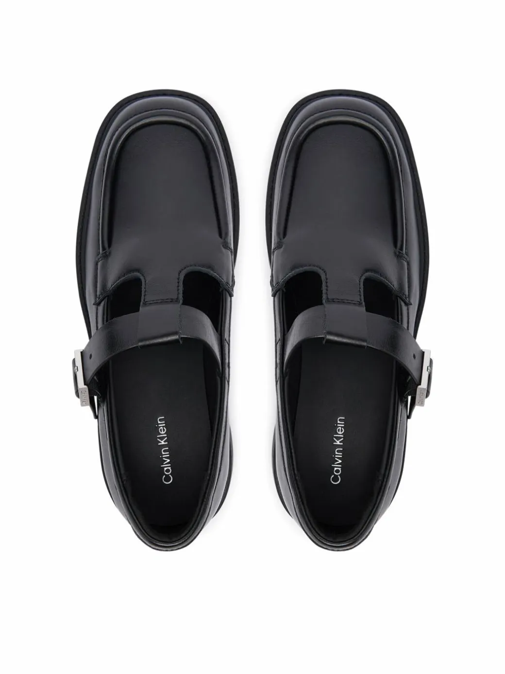Chunky loafers Chunky Loafer Tbar Pol Lth HW0HW03046 Nero