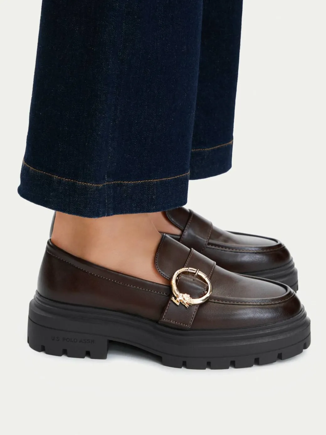 Chunky loafers EO-SVETA001W/GY1 Marrone scuro