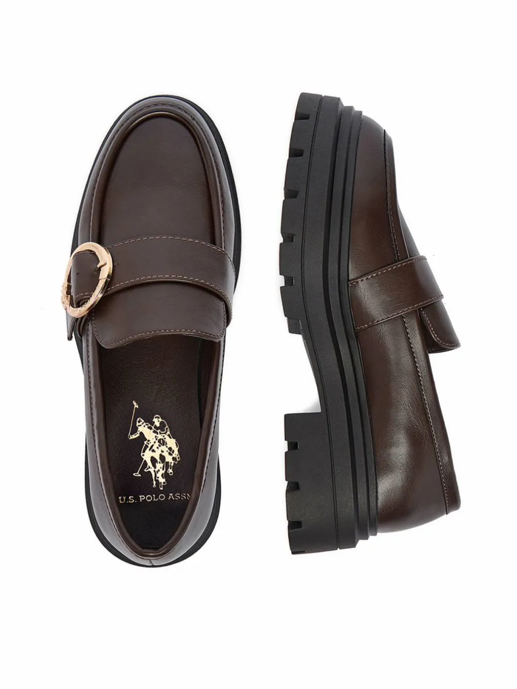 Chunky loafers EO-SVETA001W/GY1 Marrone scuro