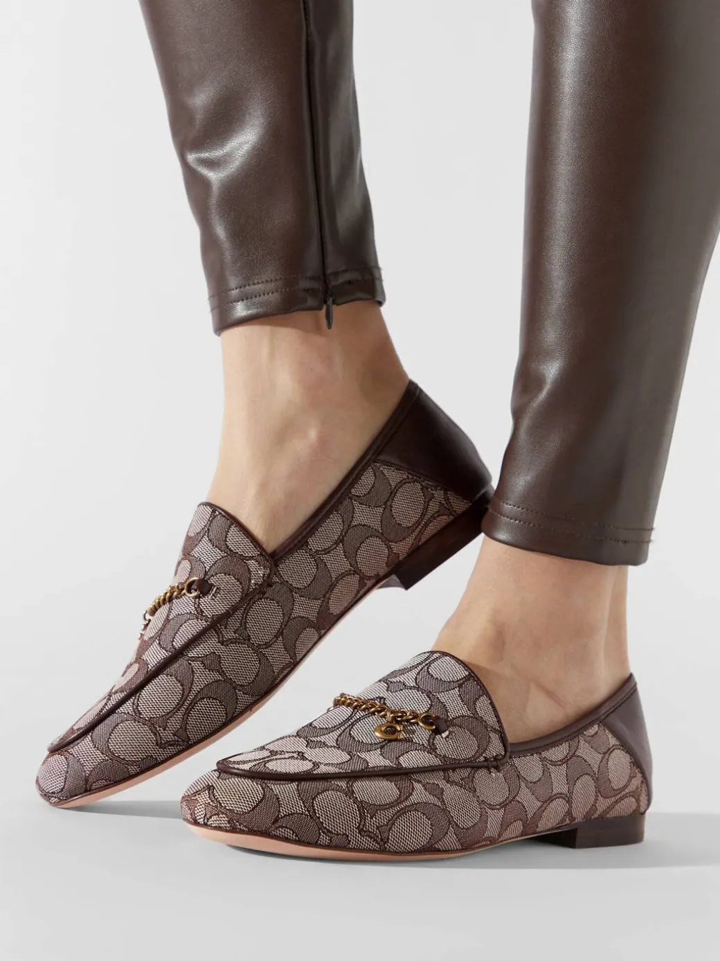 Chunky loafers Hanna Textured Jacq CC888 Marrone