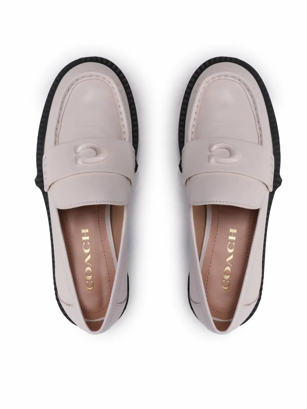 Chunky loafers Leah CB990 Beige