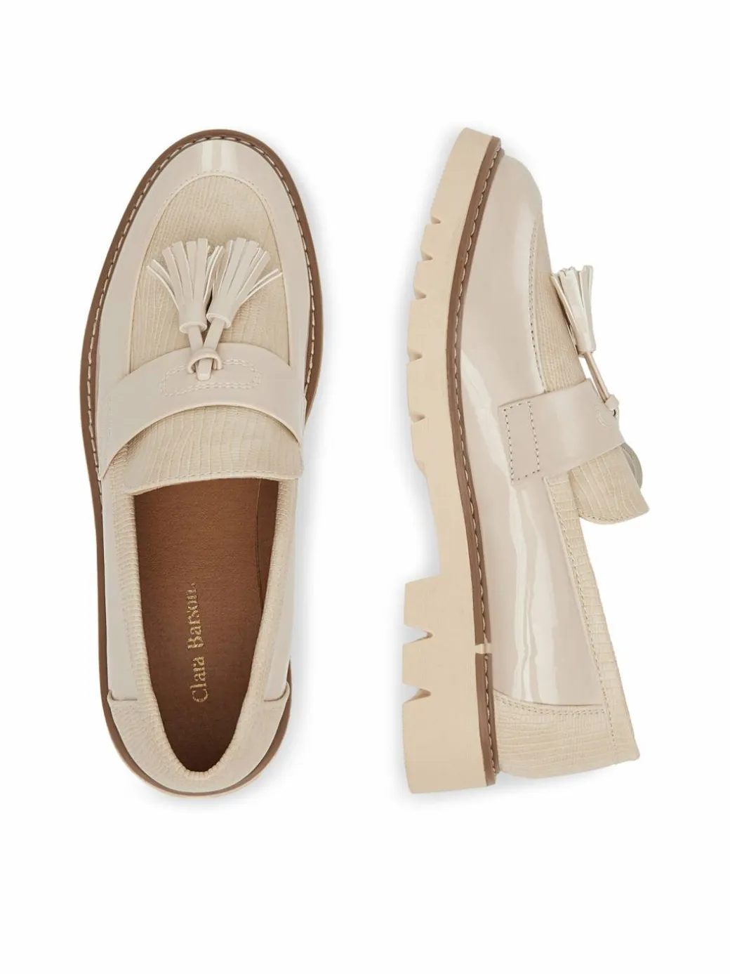 Chunky loafers WS6387-01 Beige