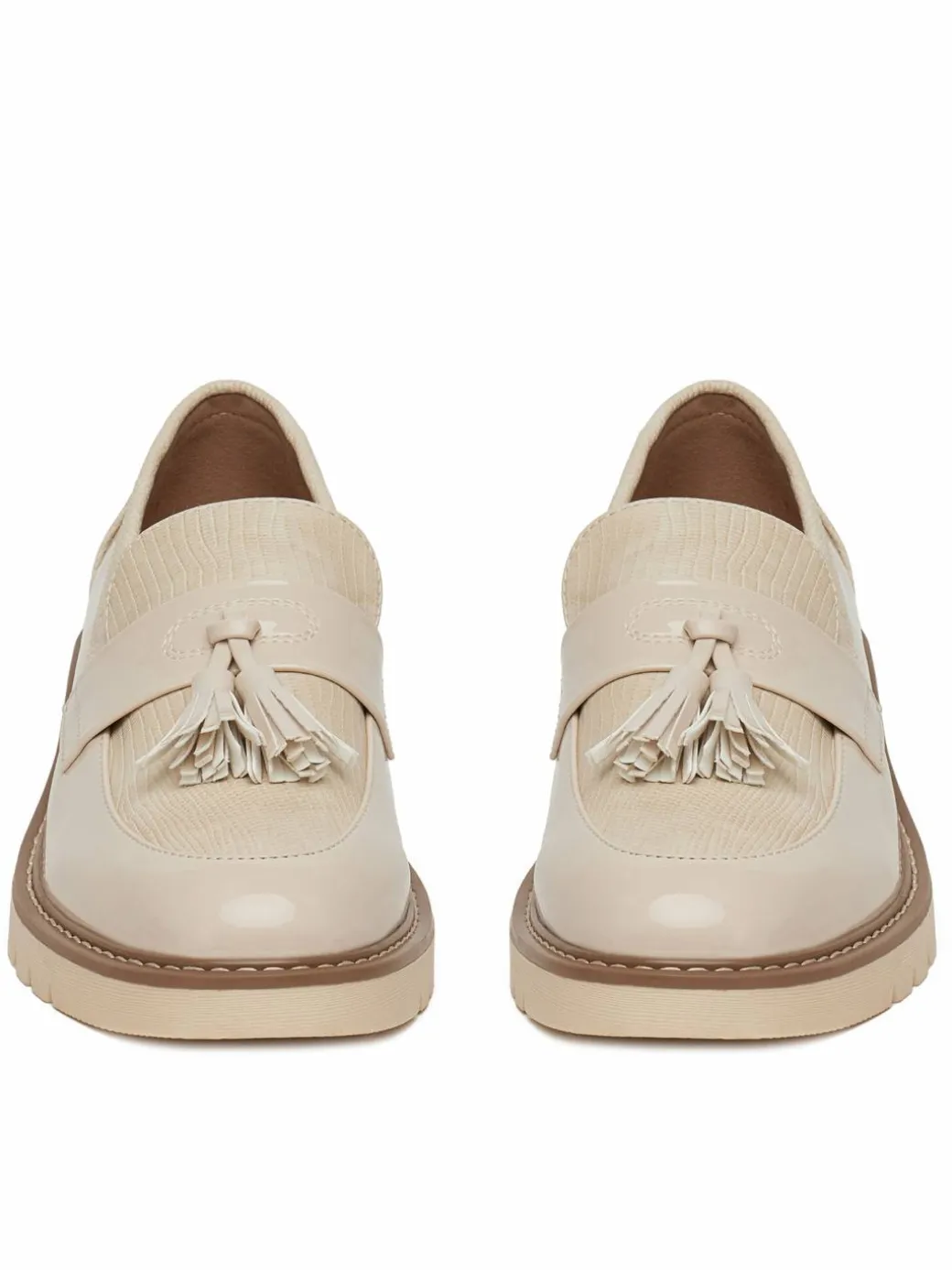 Chunky loafers WS6387-01 Beige