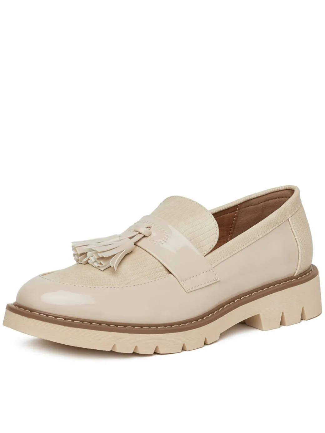 Chunky loafers WS6387-01 Beige