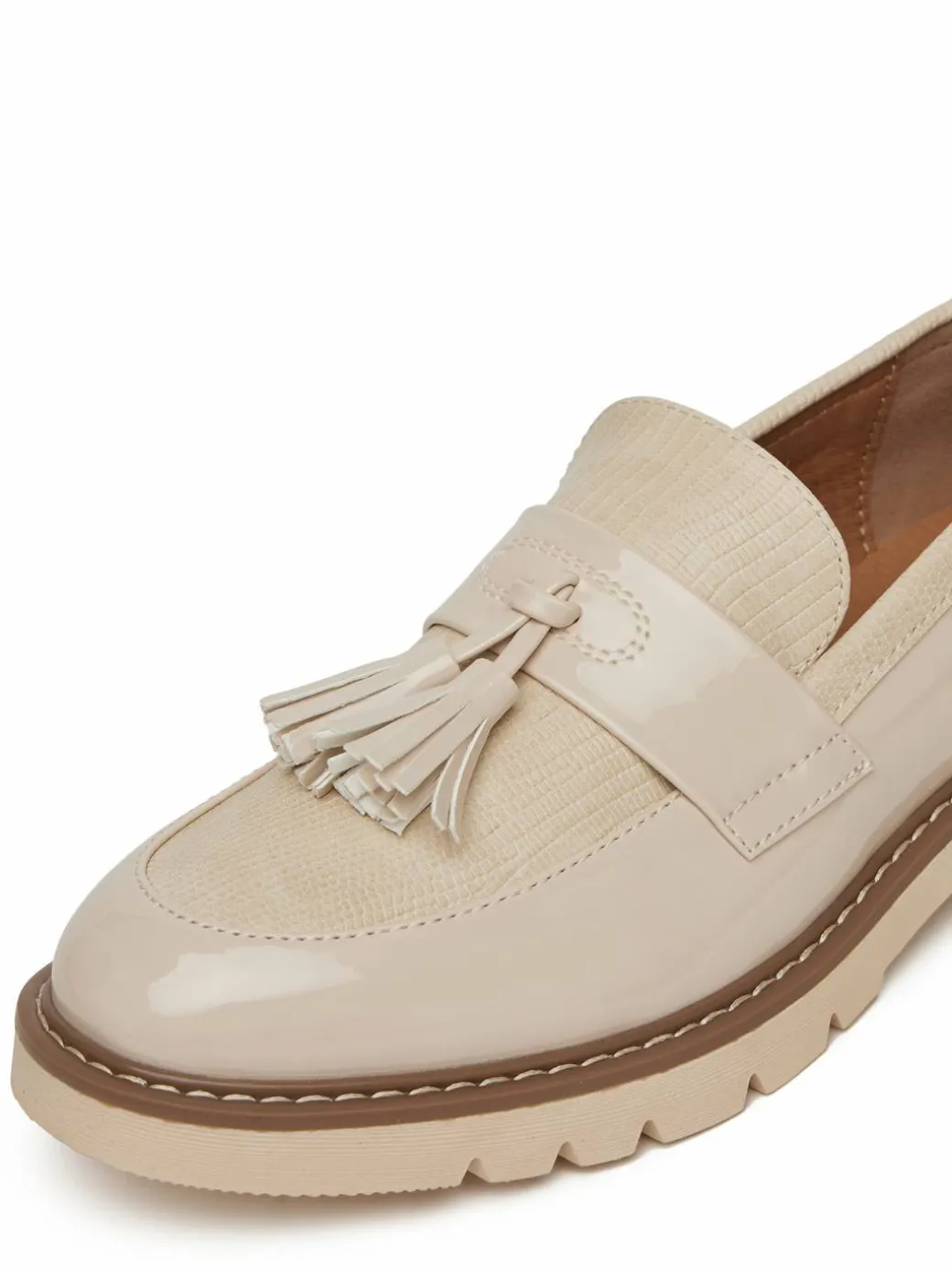 Chunky loafers WS6387-01 Beige