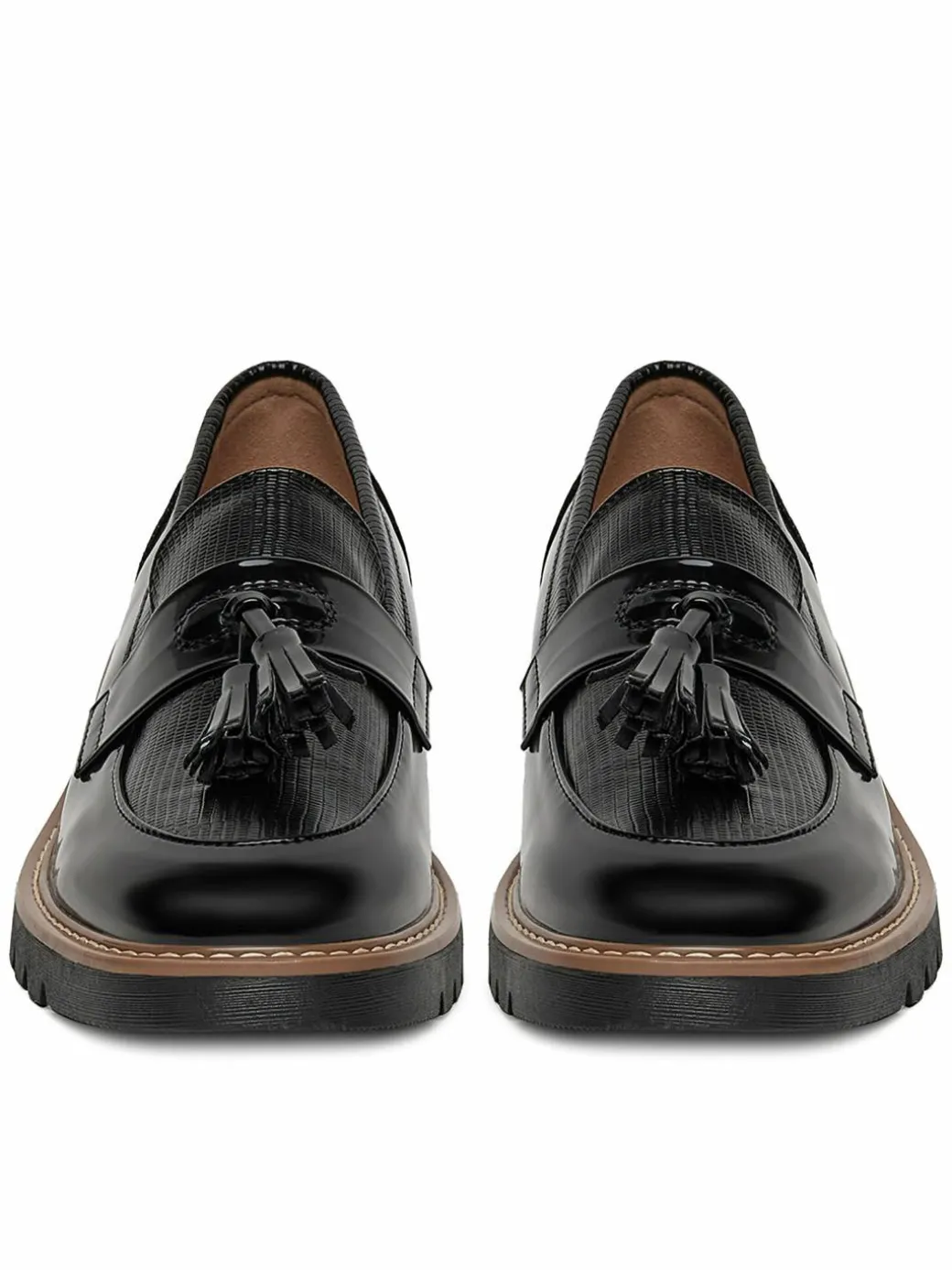 Chunky loafers WS6387-01 Nero