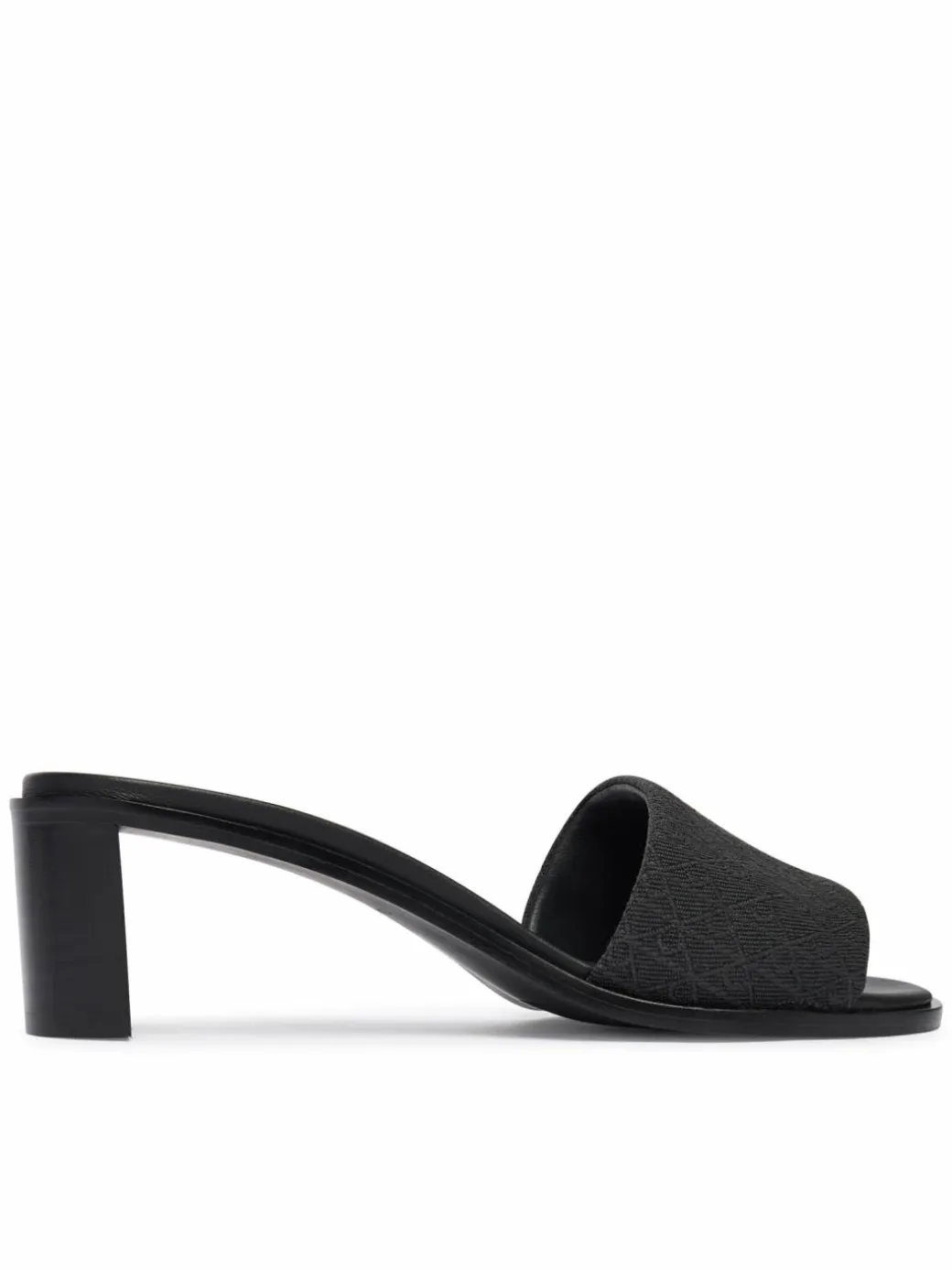 Ciabatte Block Heel Sandal Aop HW0HW03016 Nero