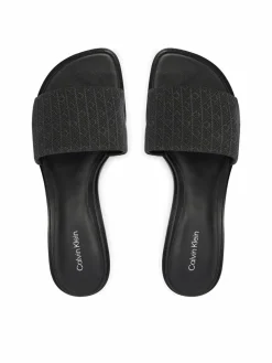 Ciabatte Block Heel Sandal Aop HW0HW03016 Nero