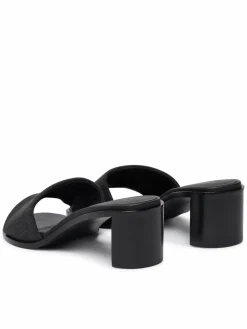 Ciabatte Block Heel Sandal Aop HW0HW03016 Nero