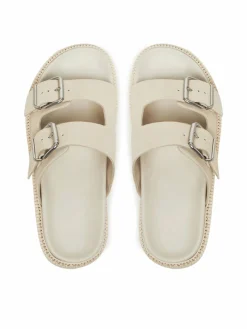 Ciabatte Double Strap Sandal Suede EN0EN02797 Écru