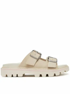 Ciabatte Double Strap Sandal Suede EN0EN02797 Écru