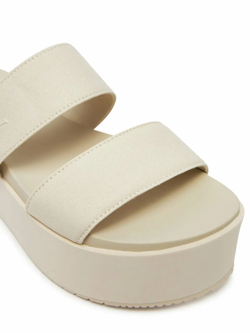 Ciabatte Flatform Sandal Webbing In YW0YW01789 Écru
