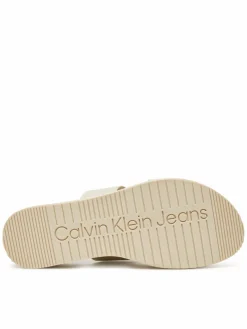 Ciabatte Flatform Sandal Webbing In YW0YW01789 Écru