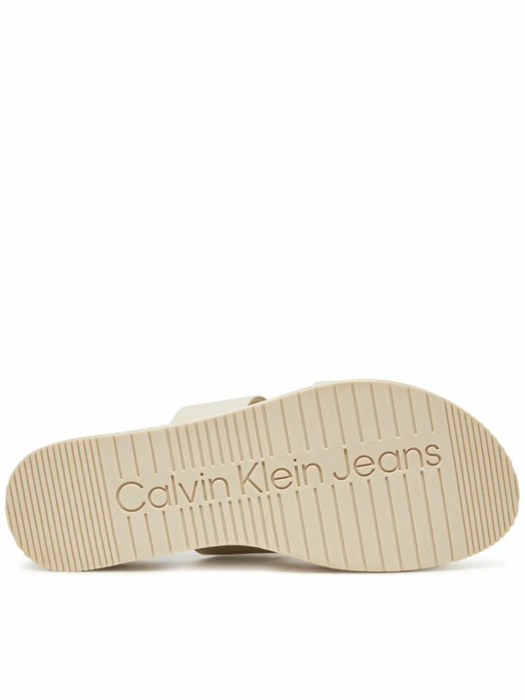 Ciabatte Flatform Sandal Webbing In YW0YW01789 Écru