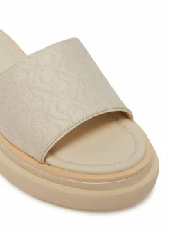 Ciabatte Flatform Slide Jacq HW0HW02461 Écru