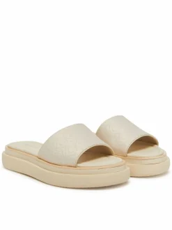 Ciabatte Flatform Slide Jacq HW0HW02461 Écru