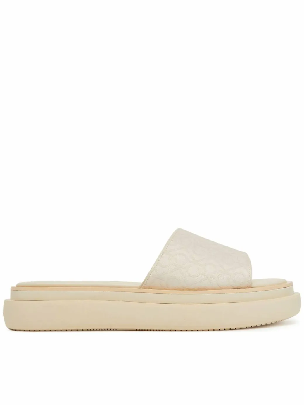 Ciabatte Flatform Slide Jacq HW0HW02461 Écru