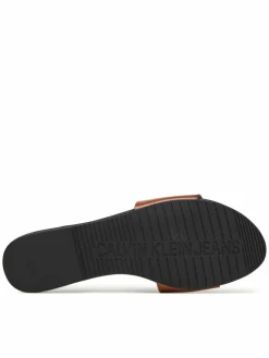 Ciabatte Flat Sandal Slide Mg YW0YW01697 Marrone