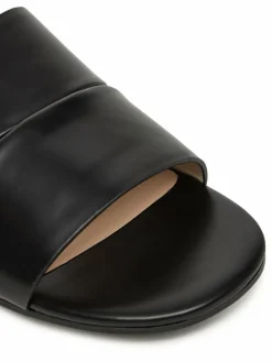 Ciabatte Flat Slide - Lth 2 Straps HW0HW02365 Nero