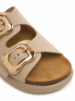 Ciabatte Flora 2 Straps Chunky F00812 Beige chiaro