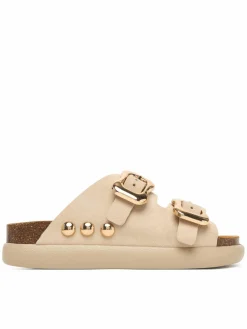 Ciabatte Flora 2 Straps Chunky F00812 Beige chiaro