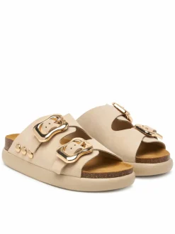 Ciabatte Flora 2 Straps Chunky F00812 Beige chiaro