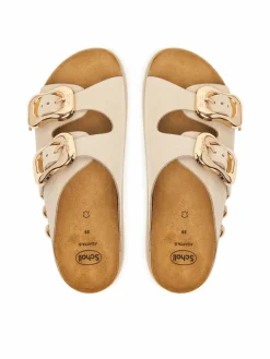 Ciabatte Flora 2 Straps Chunky F00812 Beige chiaro