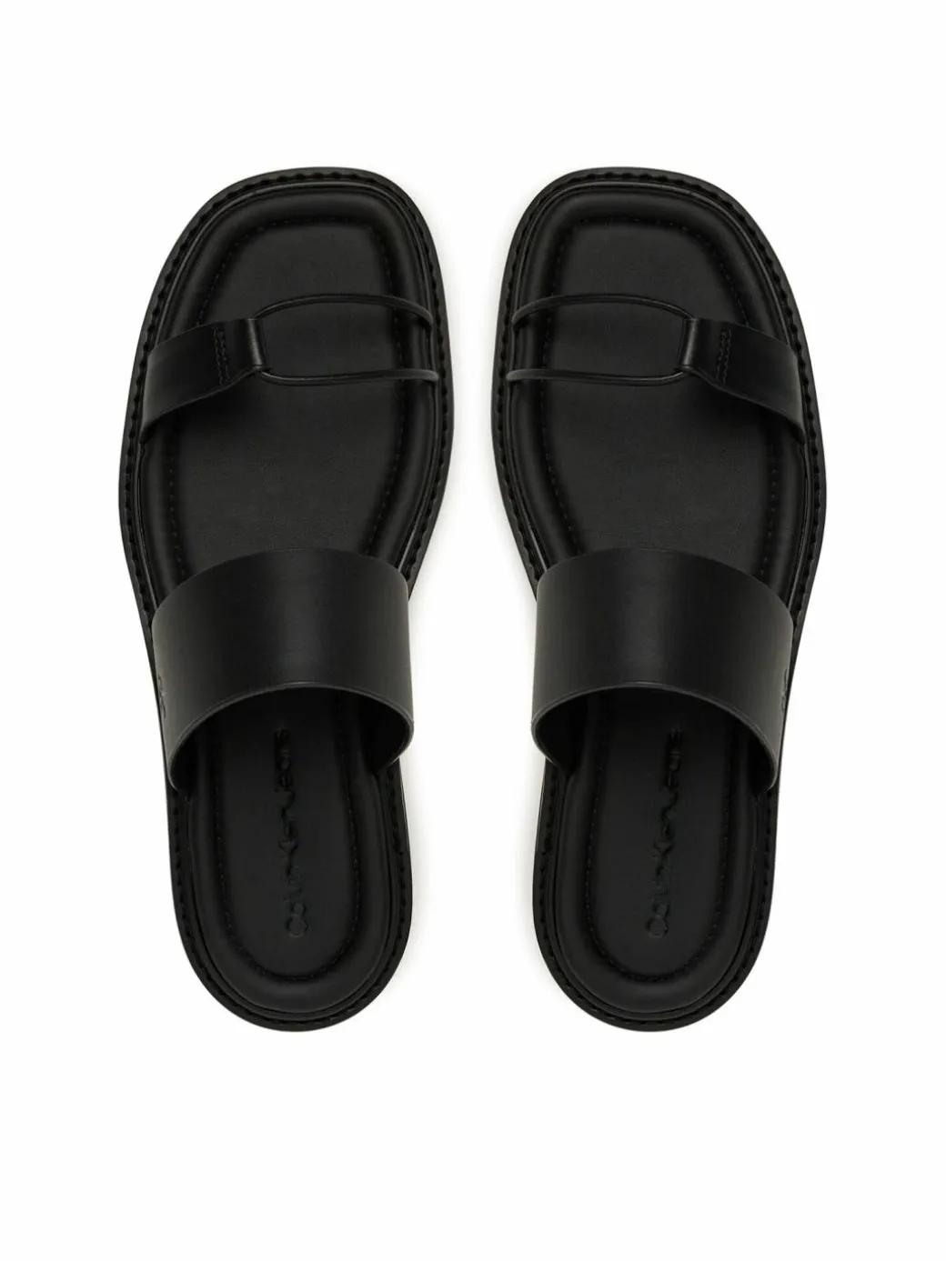 Ciabatte Rope Sandal Soft Lth Mg YW0YW01864 Nero