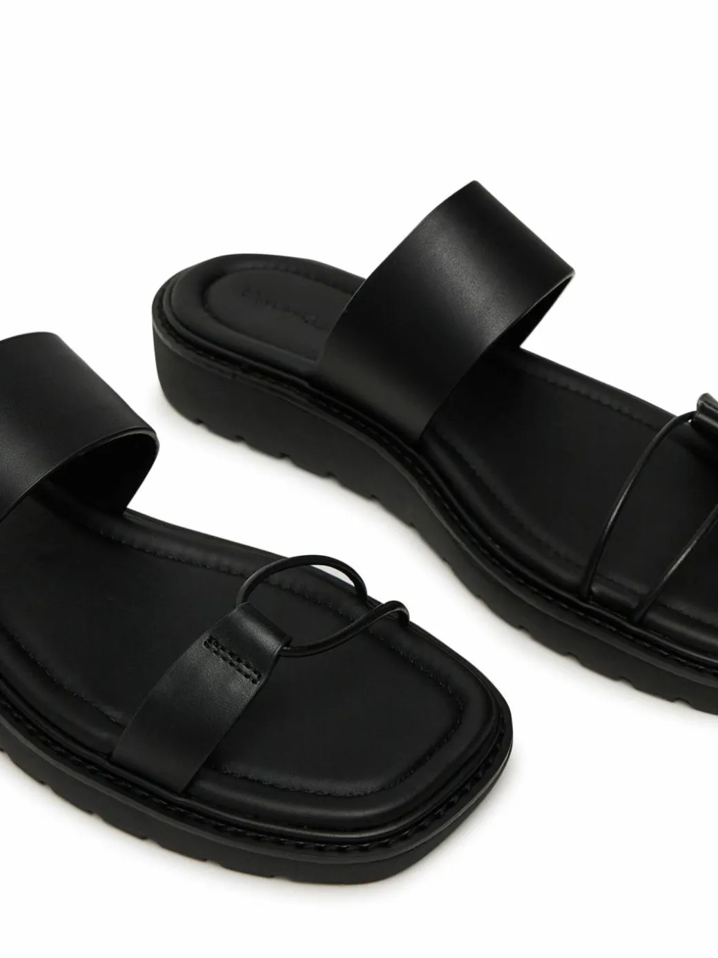 Ciabatte Rope Sandal Soft Lth Mg YW0YW01864 Nero