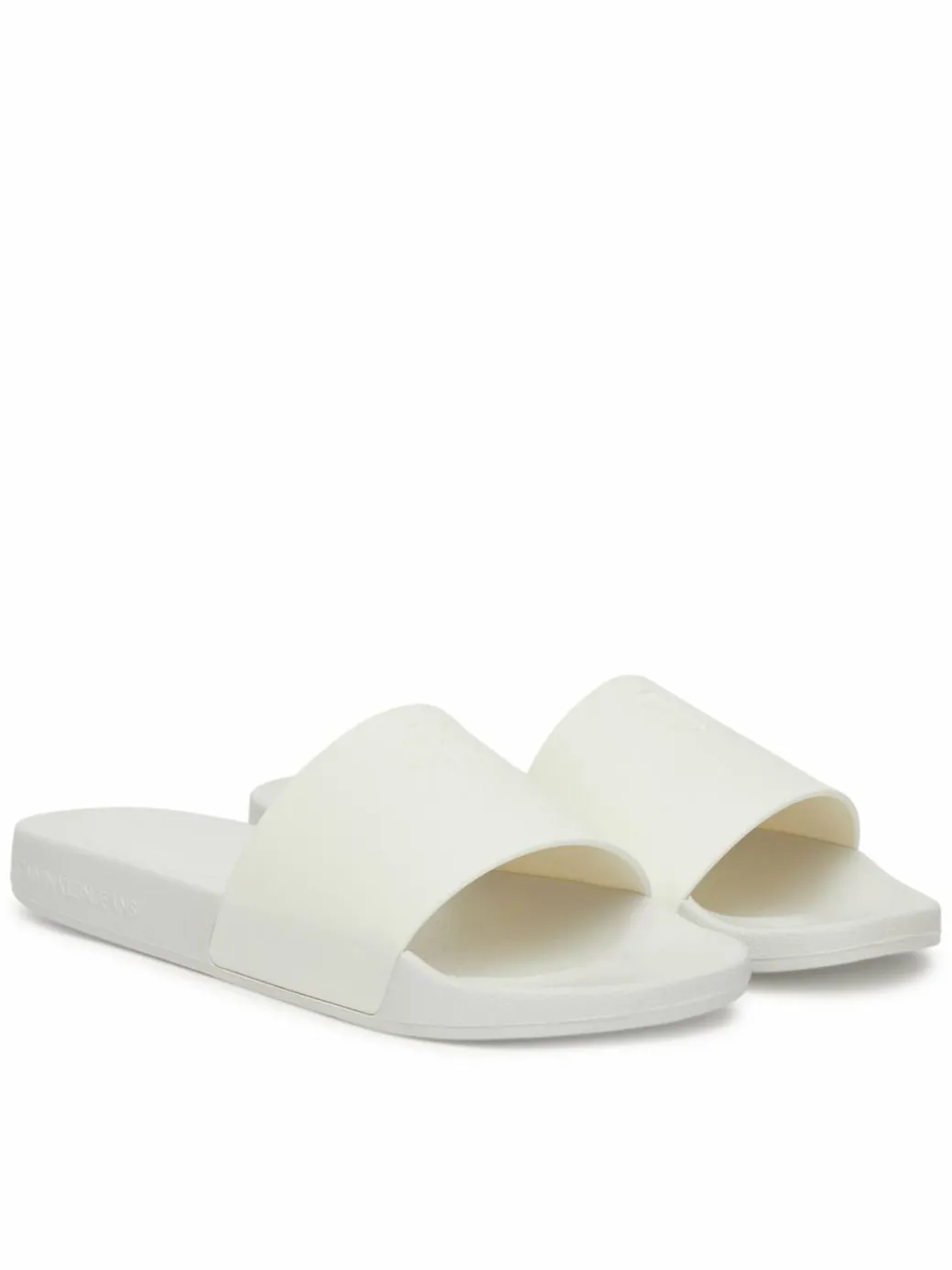 Ciabatte Slide Monogram Tpu YW0YW01715 Bianco