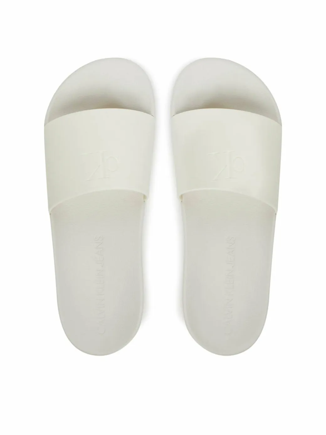 Ciabatte Slide Monogram Tpu YW0YW01715 Bianco