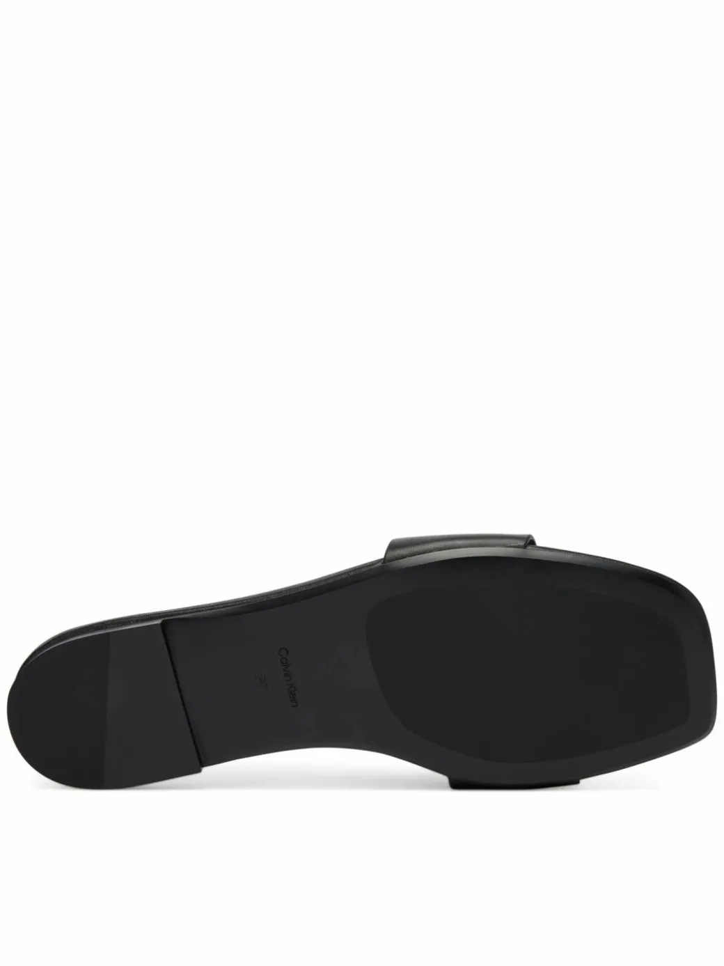 Ciabatte Square Flat Sandal Emblem HW0HW03128 Nero