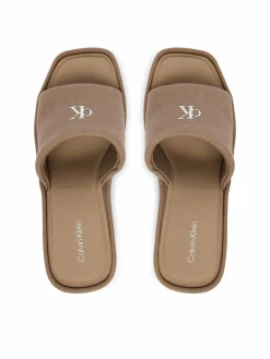 Ciabatte Wedge 70 Sndl Canv Mg HW0HW03134 Beige