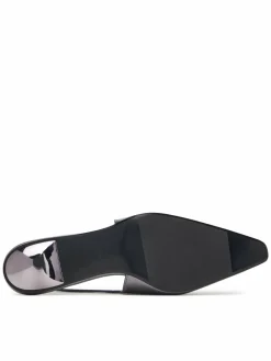 Décolleté Kitten Heel Pump Sling Mirr Lth HW0HW03275 Nero