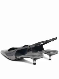 Décolleté Kitten Heel Pump Sling Mirr Lth HW0HW03275 Nero