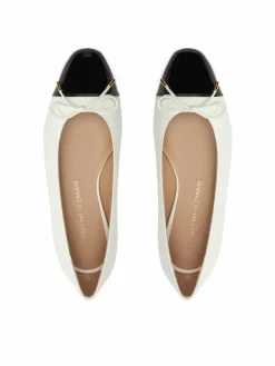 Décolleté Sleek Bow Flat SG888 Écru